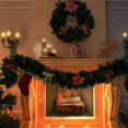 thumbnail image 3 of Guirnalda navideña con luces, guirnaldas navideñas preiluminadas con temporizador Guirnaldas navideñas iluminadas para exteriores con cadena de luces LED con batería para interiores, fiestas, decoración del hogar NORMAL oso de fresa  Electrónica, 3 of 3