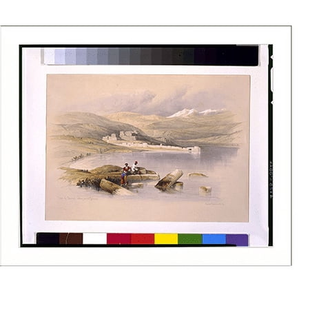 Historic Print, Town of Tibarias (sic) looking towards Lebanon.David Roberts, R.A., 16" x 20"