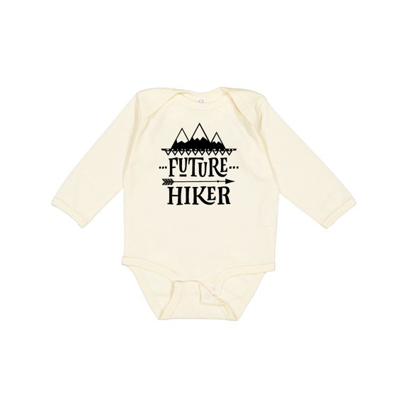 Inktastic Future Hiker Kids Hiking Boys or Girls Long Sleeve Baby Bodysuit