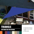 thumbnail image 3 of 8.2' x 8.2' x 8.2' Triangle Waterproof Sun Shade Sail Outdoor Canopy Cover UV Block for Backyard Porch Pergola Deck Garden Patio with Free Rope, 3 of 9