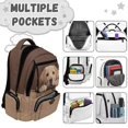 thumbnail image 7 of FKELYI Labrador Dog Paw Print Kids Backpack 17 Inch Schoolbag for Elementary Student Large Capacity School Bookbag with Multi-Pockets Travel Rucksack Casual Daypack for Boys Girls, 7 of 7