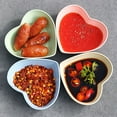 thumbnail image 4 of 10Pcs Plastic Leaf Heart Shape Sauce Dish, Mini Side Seasoning Dish, Condiment Dishes/Sushi Soy Dipping Bowl, Snack Serving Dishes, 4 of 7