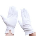 thumbnail image 6 of Xinwanna White Gloves Formal Tuxedo Uniform Gloves for Men Women Butler Gloves for Cosplay Party Jewelry Inspection Ceremony Guard (Type A), 6 of 13