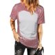 thumbnail image 2 of Tops estampados de manga corta de ocio con cuello redondo de verano a la moda para mujer Fridja ghk5125, 2 of 5