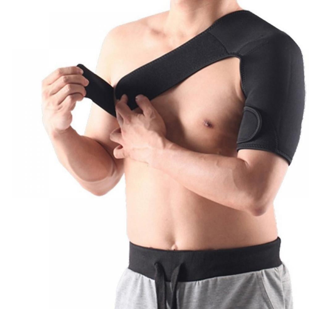 Magazine Adjustable Elastic Shoulder Support Brace,Adjustable Shoulder Strap Compression Sleeves,Comfortable Breathable Neoprene,Back Protector Back Posture Corrector Strap