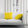 thumbnail image 2 of Cushion Covers 2pc Set (50 X 50 Cm) - Sunbeam Yellow - Solid Dyed Cotton Canvas, 2 of 5