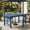 Blue, variant on Furniliving 67" Outdoor Dining Table with Umbrella Hole, All Weather Resistance HDPE Rectangle Patio Table