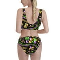 thumbnail image 3 of Picia Mardi Gras3 Women's High Waisted Bikini Scoop Neck Swimsuit Two Pieces Bathing Suit-X-Large, 3 of 8