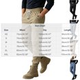 thumbnail image 3 of Men's Casual Cargo Joggers Pants Stretch Elastic Waist Drawstring Tapered Work Pants with Multi Pockets, 3 of 6