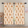 thumbnail image 5 of Blackout Kids Curtains,Orange Cat and Yarn Beige Pattern Children's Insulated Curtains Set Of 2,Bedroom Essentials,Toddler Room Decor 52"x63", 5 of 5