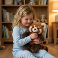 thumbnail image 6 of 21.6x11.8in Rare Collectible Red Bear Plush Toy Soft and Cuddly Doll Unique Animal Series Gift for Family and Friends Birthday & Holiday, 6 of 6