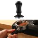 thumbnail image 1 of Tamper de café, Tamper de molienda, Tamper de herramienta de de base plana, Tamper de mano de espresso para café molido Bar Café Portafiltro 53 mm negro perfecl manipulación de espresso, 1 of 8