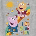 thumbnail image 2 of Toddler's Peppa Pig Find Your Joy Embroidery Graphic Tee Athletic Heather 2T, 2 of 3