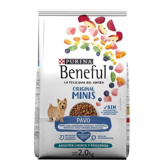 Alimento para Perro Purina Beneful Original Minis Adulto Pavo 2 kg