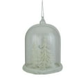 thumbnail image 4 of Northlight Winter Reindeer Under Glass Cloche Christmas Ornament - 4.25" - White, 4 of 4