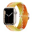 thumbnail image 1 of Adecuado para Apple Apple iwatch Correa de reloj plana para hebilla deslizante tejida de nailon arcoíris Correa elástica universal, 1 of 5