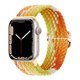 thumbnail image 1 of Adecuado para Apple Apple iwatch Correa de reloj plana para hebilla deslizante tejida de nailon arcoíris Correa elástica universal, 1 of 5