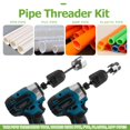 thumbnail image 2 of Bestgle 3 Pcs Integrated Internal & External Pipe Threading Tools, Dual Function Pipe Thread Cutting Tool Electric Drill Compatibl, 2 of 7