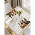 thumbnail image 5 of Black Women Placemats Set of 6, Boho Retro Tribal Southwestern Stripe Placemats for Dining Table, Place Mats for Kitchen Tabletop, Waterproof Wipeable Dining Table Mats Set, 5 of 9
