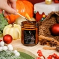 thumbnail image 3 of Fall Candle, Spiced Pumpkin Scented Candles for Home, Natural Soy Wax Candle Aromatherapy Candle, 7 oz Jar Candles Fall Gifts for Women Men, 3 of 7