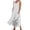White, variant on Womens Rompers for Summer Fashion Solid Color Sleeveless Round Neck Pocket Dress Skirt A-Line Party Dress with Pockets Black (Size:S-5XL)