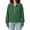 Green, variant on Edvintorg Women Sweatshirt Plus Size Cropped Sweatshirts Turndown Collar Half Zip Sweat Shirts Womens Clothes Green