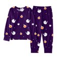 thumbnail image 3 of WILLBEST Boys Outfits Sets Winter Alien Hallowmas Cartoon Print Long Sleeve Top Pants Pajamas Loungewear Kids Homewear Comfortable Casual 789, 3 of 3