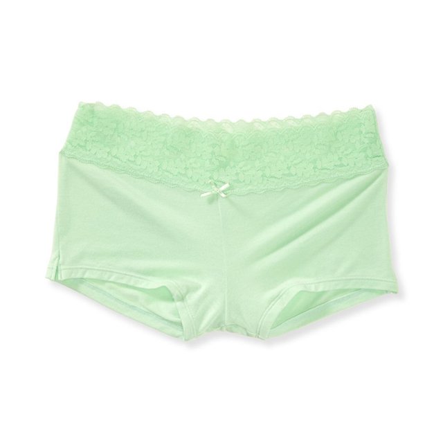 Aeropostale Womens Modal Lace Boy Shorts Bragas, Verde, Mediano Aeropostale Pantalones cortos de chico