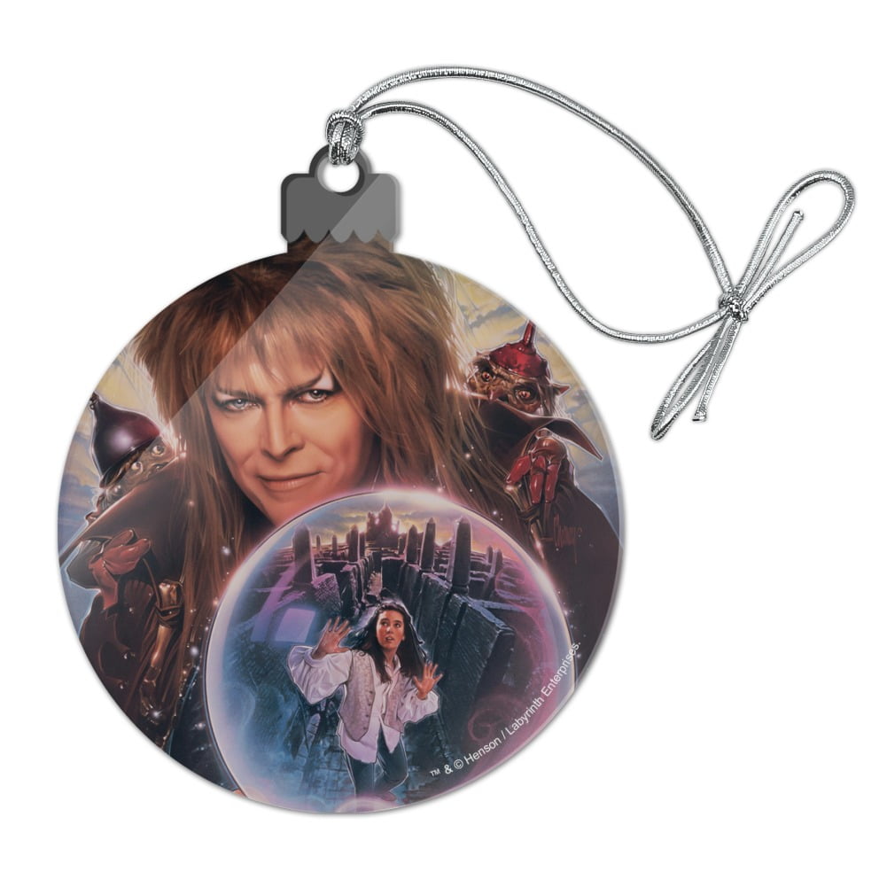 Labyrinth Crystal Ball Goblin King Jareth David Bowie Acrylic Christmas