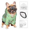 thumbnail image 3 of Goofa Spring Gnome Pattern Small Dog Sweater Hoodies Pet Grey Hooded Soft Fleece Sweatshirts with Pocket Fall Winter Puppy Cat Sweaters Warm Clothes-X-Small, 3 of 8