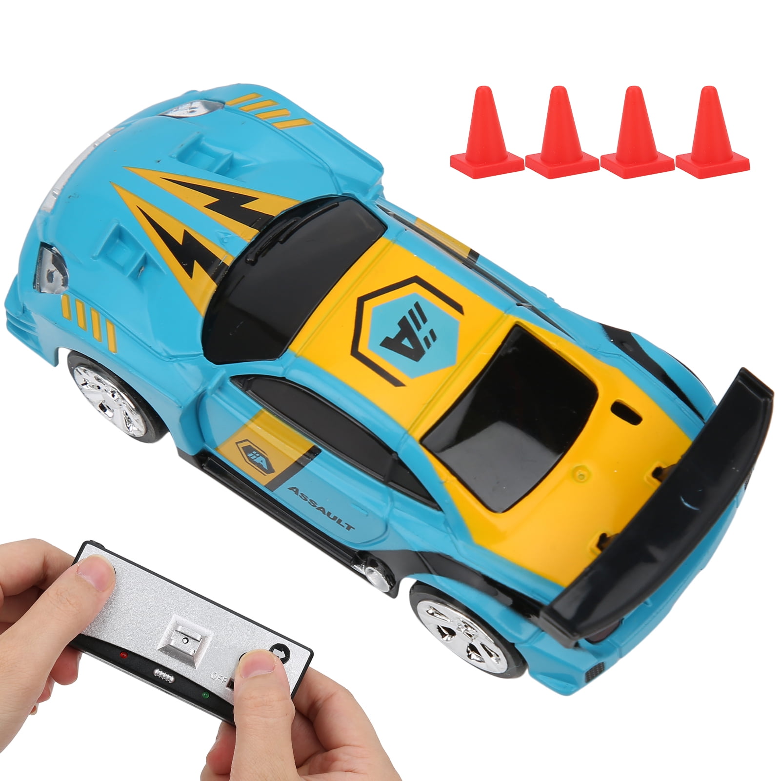 Mini RC Car with Can Box Power Induction Fourway Remote Control APP Dual  Mode Child Toy Model 