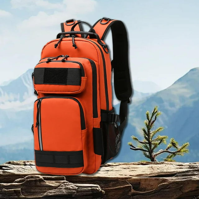 Mochila de pesca Colamx impermeable para equipo de pesca Naranja