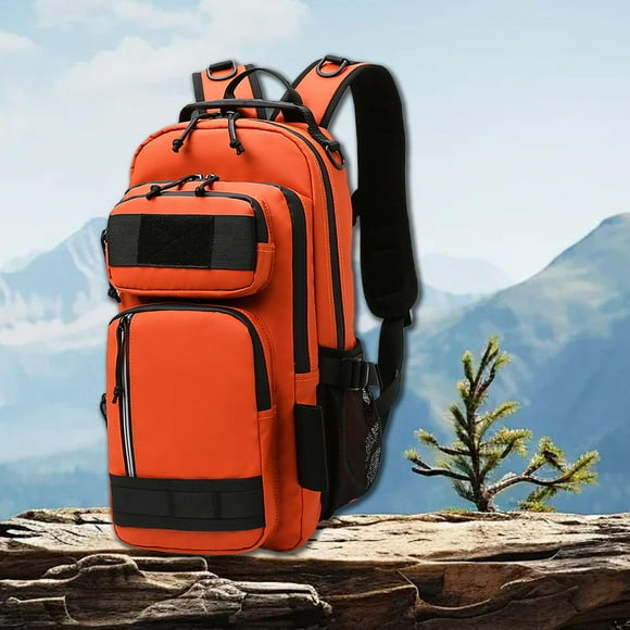 Mochila de pesca Colamx impermeable para equipo de pesca Naranja