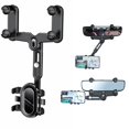 thumbnail image 2 of Soporte para teléfono para automóvil, soporte para teléfono con espejo retrovisor, soporte para navegador ajustable, móvil universal para automóvil giratorio y retráctil de 360 ​​​​°, 2 of 5