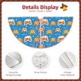 thumbnail image 4 of Daiia Corgi Dog Face Drawing Merry Christmas Tree Skirt , Xmas Large Lace-up Tree Skirt, Santa Snowflakes Rustic Home Decorations New Year Party Farmhouse Decor-48", 4 of 7