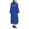 thumbnail image 2 of RUNQHUI Women's Robe Metallic Collar Church Choir Robe Flared Sleeve Cassock for Priest Performance Royal Blue XXL, 2 of 7