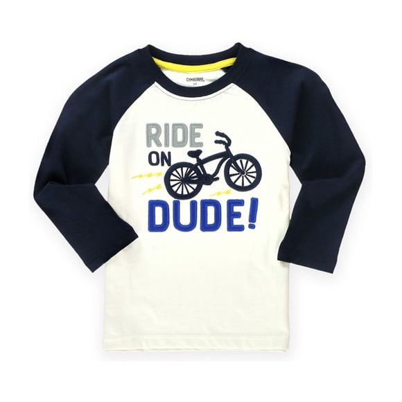 Gymboree Boys Ride On Embellished T-Shirt, White, Infant, 6-12 mos