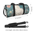 thumbnail image 2 of Easygdp Celestial Cat And Flowers Bolsa de Viaje, Bolsa de Mano, Bolsa de Gimnasio, Bolsa de Equipaje para Viaje, 2 of 6