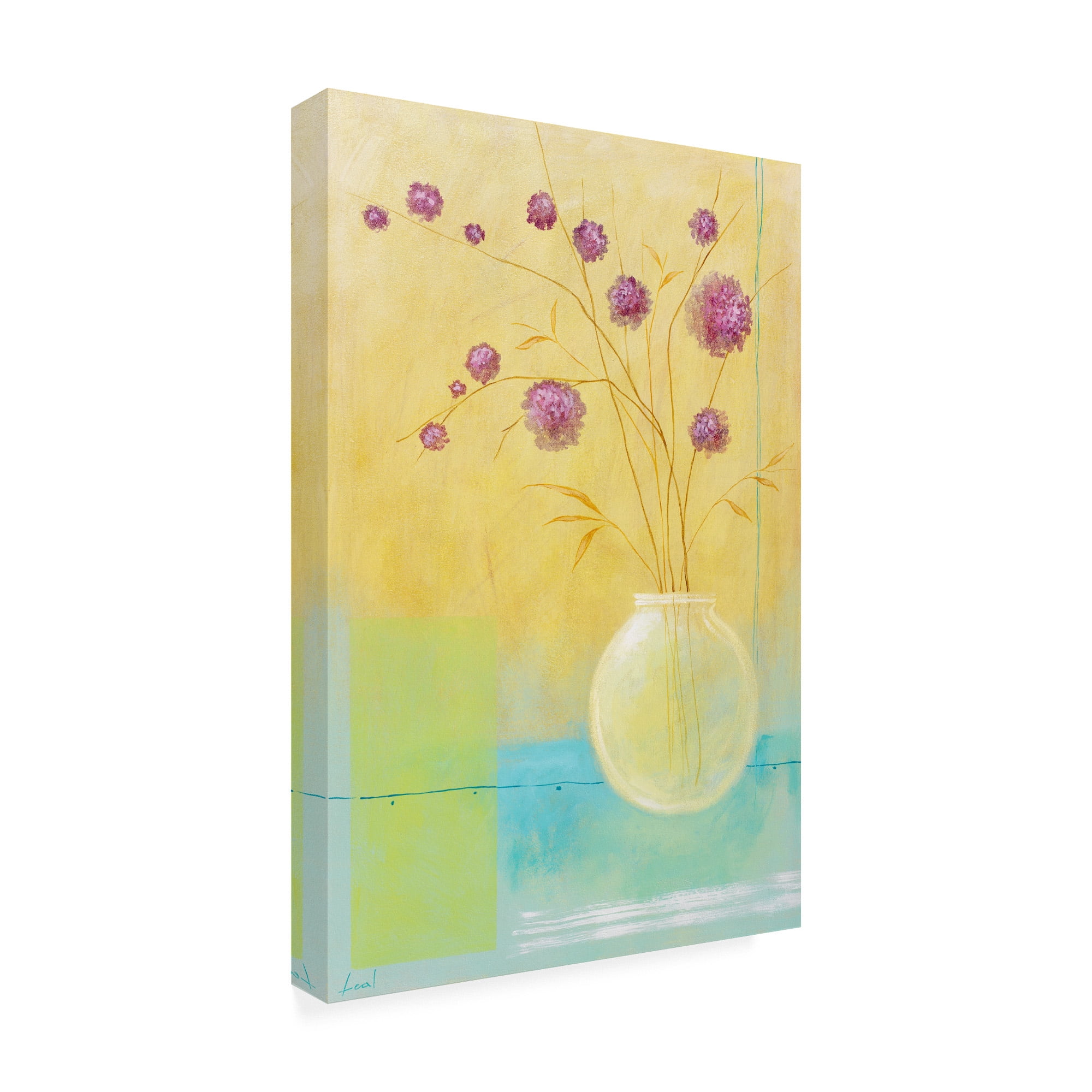 Trademark Fine Art 'Small Floral Vase 1' Canvas Art by Pablo Esteban