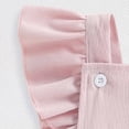 thumbnail image 6 of Staki Easter Baby Girl Outfit Newborn Overalls Chick Bunny Ears Bubble Romper Infant Jumpsuit Easter Clothes Easter Outfits for Baby Girls 0-18M(Red,6-12 Months), 6 of 8