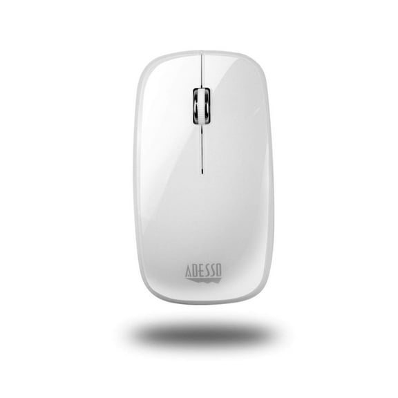 Adesso iMouse M300W Bluetooth Optical Mouse - Optical - Wireless - Bluetooth - Glossy White - USB - 1000 dpi - Scroll Wheel - 3 Button(s)