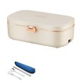 thumbnail image 1 of 220V 110V EU US Plug Electric Heated Lunch Box Heater Stainless Steel Student Office Home Food Warmer Heating Container Set, 1 of 5