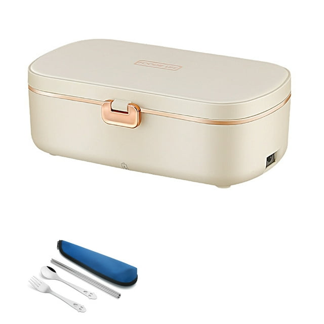 220V 110V EU US Plug Electric Heated Lunch Box Heater Stainless Steel Student Office Home Food Warmer Heating Container Set