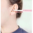 thumbnail image 3 of 2Pcs/Set Portable Ear Cleaner Ear Wax Remover Pickers Earpick Curette Spoon Pick Cleaner Soft Brush Ear Care Tools (Color : Pink), 3 of 5