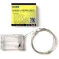 thumbnail image 2 of TRAHOO-Rtgs Micro LED 20 Super Bright Warm White Color Lights Battery Operated on 7.5 Ft Long Silver Color Ultra Thin String Wire [NEWEST VERSION] + 100% Products Satisfaction Guarantee, 2 of 4
