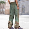 thumbnail image 6 of Bovemsi Wide Leg Pants Woman Women's With Pockets High Waist Adjustable Loose Casual Trousers Business Work Travel Pants, 6 of 6