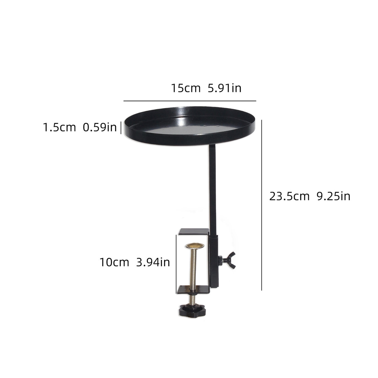Window Shelves Stand Holder, Adjustable Windowsill Clamp Tray Round Metal, Windowsill Extension Tray Floating Shelf for Indoor Home Decor, Space Saving Shelf Easy Installation,Black1