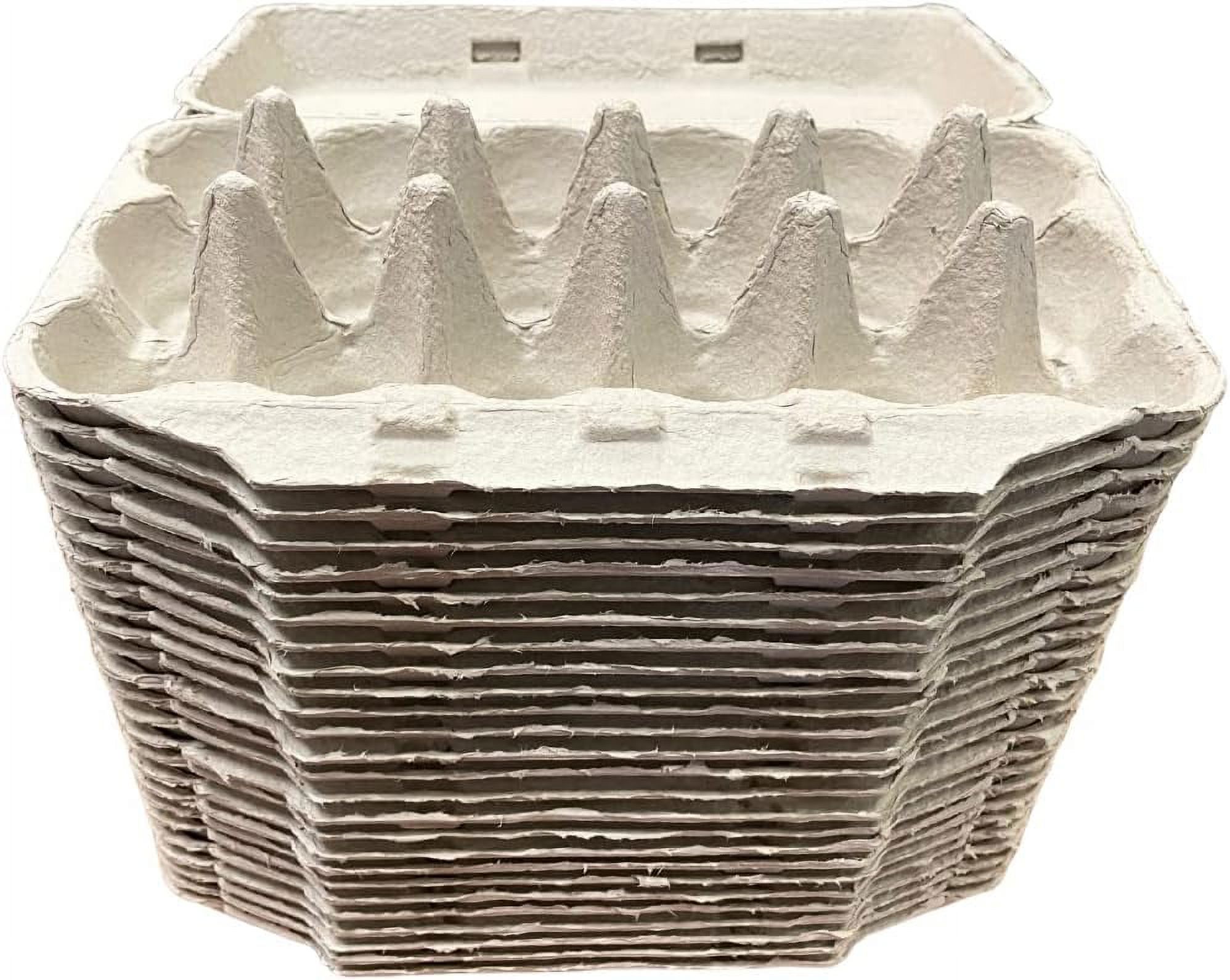 Paper Pulp Egg Cartons For 18 Eggs or Use for Crafting, Parts Storage, Easter (6)