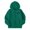 Dark Green, variant on GobdXE Girls Winter Long Sleeve Hooded Full Zip Up Jacket, California Los Angeles Text Graphic with Front Kangaroo Pockets Size:5-6 Years,White