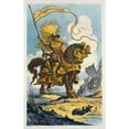 thumbnail image 2 of Udo Keppler 17x24 Gold Ornate Framed and Double Matted Museum Art Print Titled - America's Knight, the World's Challenger (1911), 2 of 4